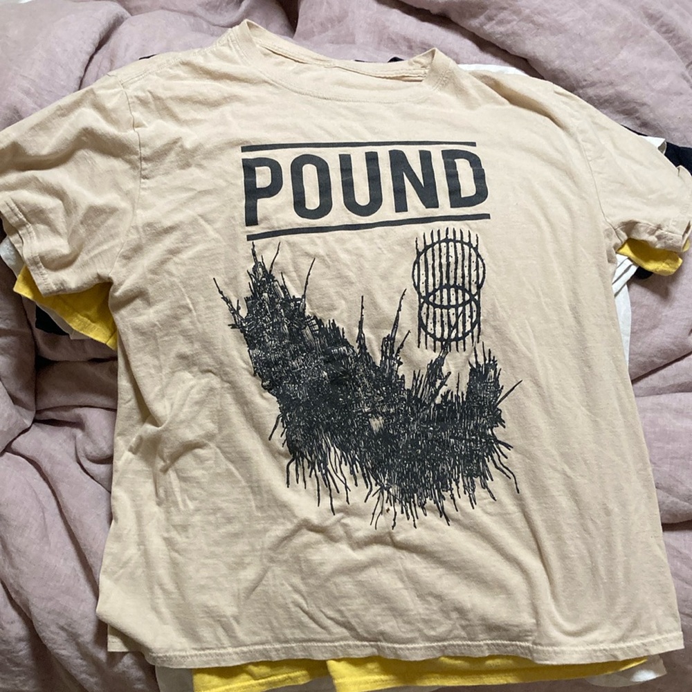 POUND metal tee